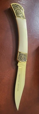 NEW American Virtues FREEDOM Gold Tone Pocket Knife By Falkner- Prestige Edition - Image 1 of 2