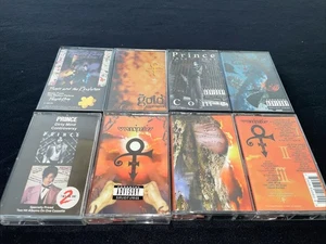 PRINCE 8 cassette LOT Emancipation Dirty Mind Controversy Chaos Come Gold Rain - Picture 1 of 6