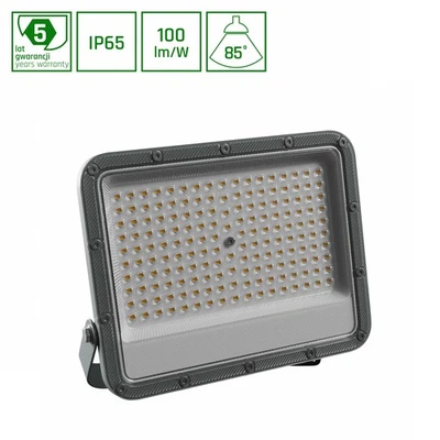 LED floodlight 100W spotlight 10000lm grey 85° 230V IP65 IK08 neutral white 4000K - Image 1 of 4