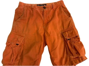 American Eagle klassische Passform orange Cargoshorts Herren Größe 26 - Bild 1 von 5