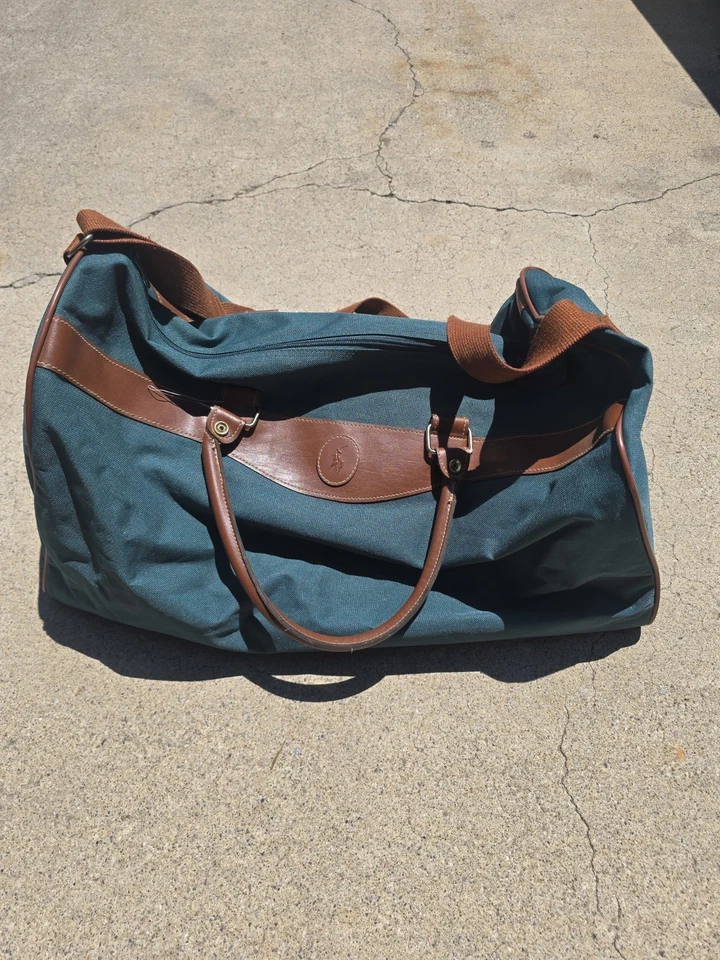 Polo Ralph Lauren Carry On Duffle Bag Hunter Green Adjustable  - Image 1 of 1