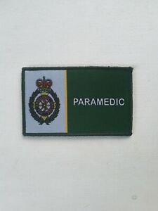 4" Ambulance Service Paramedic Vel Hook Backed Patch Badge