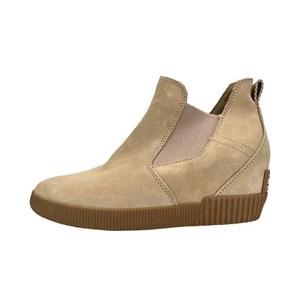 Sorel Women's Out N About Slip-On Wedge Bootie NL4702-257 - Natural Tan Size 8.5 - Picture 1 of 12