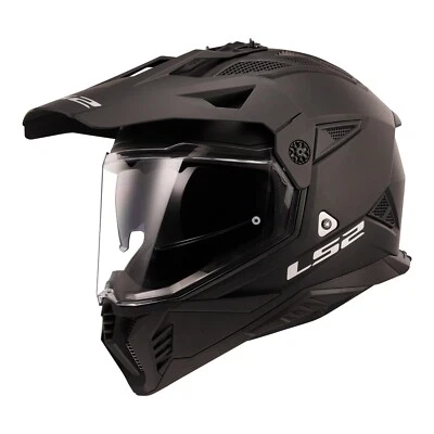 LS2 MX702 PIONEER II ADVENTURE MOTORCYCLE HELMET MATTE BLACK Size 3X-Large - image 1 of 4