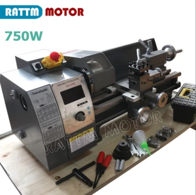 750W Metal Lathe machine CD-210V For CNC Engraving Metal woodworking - Image 1 of 4