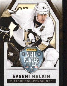 2013-14 Panini Player of the Day #5 Evgeni Malkin 