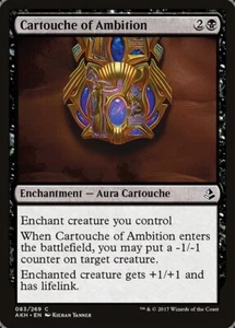 CARTOUCHE OF AMBITION x4 mtg NM-M Amonkhet 4 Comune - Foto 1 di 1