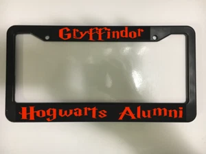 Gryffindor for Hogwarts Alumni for Harry Potter Fans License Plate Frame NEW - Picture 1 of 2