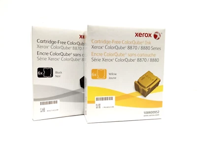 Genuine Xerox ColorQube 8870/8880 Solid Ink Set 108R00952 108R00953 - Image 1 of 4