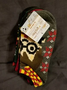 Calcetines Harry Potter Mundo Mágico No Show 6 Pares Talla 4-10~Adultos/Niños - Imagen 1 de 5