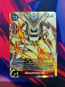 Digimon TCG! Shoutmon DX BT5-019 SR - Battle of Omni - Picture 1 of 1