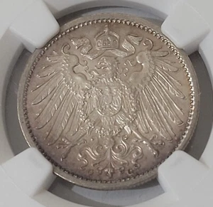 1915G Germany Mark NGC MS62, Beautiful Blue and Purple Tones - Picture 1 of 6