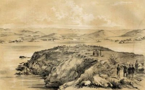 Ile Rachgoun et Tafna Algérie Pittoresque Berbrugger Lithographie - Foto 1 di 2