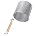 Filter Spoon Pasta Ladle Cylinder Strainer Mesh Spider Basket Stainless Steel