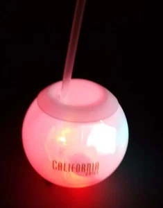 Disney World 50th Anniversary California Grill Gold Castle Light Up Sipper Cup - Picture 1 of 5