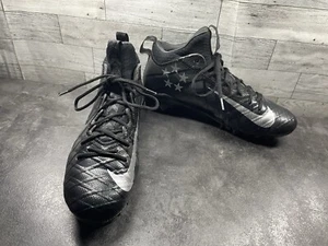 Nike Field General 3 Elite TD Football Cleats Men 9M Shoes Black Leather Stars - Picture 1 of 19