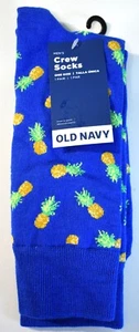 Calcetines Old Navy Crew azul piña para hombre nuevos - Imagen 1 de 6