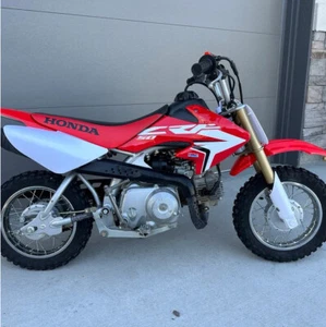 Honda CRF50 HRC Red Team Shroud Graphics  2004-2022 21mil Thick Laminated - Picture 1 of 2