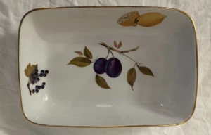 Royal Worcester Evesham Gold Porzellan Backform rechteckig 10" - Bild 1 von 3