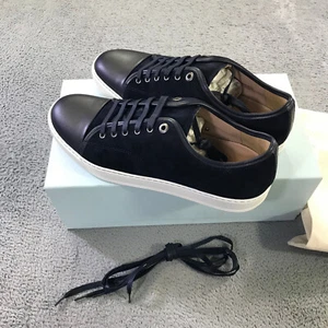 NEW Lanvin Sneaker Mens 11 DBB1 Leather And Suede Sneakers Sz 11 US / 10 UK - Picture 1 of 13