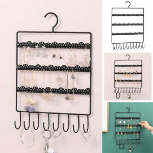 Display Necklace Rack Wall Earring Jewelry Organizer Hanging Holder