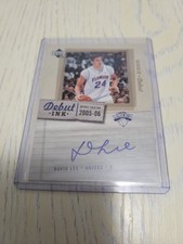 2005-06 Upper Deck Rookie Debut Debut Ink David Lee RC Rookie Card Auto Warriors