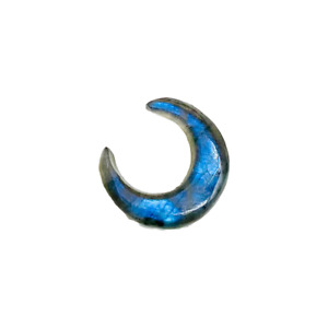 Natural Blue Labradorite Crystal Handmade Septum Piercing Pincher Size 12g-12MM