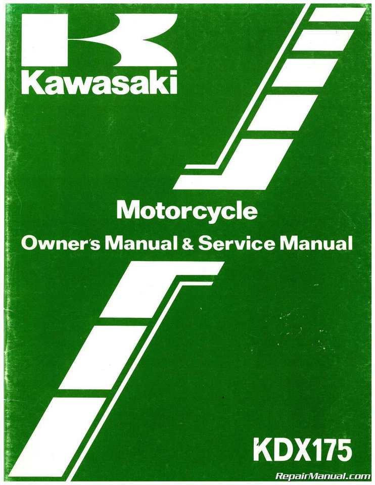 Kawasaki KDX175 A 1980-1982 manual de reparación y servicio de motocicleta Foto 1 de 1