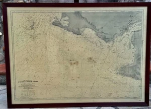 Ancienne CARTE MARINE CROISIC à la POINTE du RAZ d’après BEAUTEMPS BEAUPRÉ 1898 - Photo 1/12