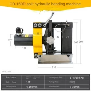 Portable High-Precision Hydraulic Bending Machine Small Split Hydraulic Bender - Picture 1 of 13