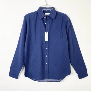 Taylor Stitch The California in White Jacquard Dot Navy Button Up Shirt Sz S/38 - Picture 1 of 5