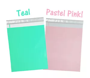 12x15 Pastell Rosa & Türkis Poly Versandtaschen, HEISS! NEUE Designer Versandtaschen! - Bild 1 von 45