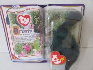TY BEANIE BABIES BRONTY THE BEAR - CARDED 1995 LOT-B39 - Picture 1 of 1