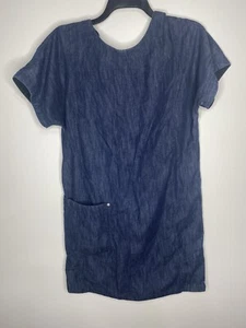 Abito Rag N Bone Denim S girocollo manica corta camicia tasca lunghezza ginocchio - Foto 1 di 5