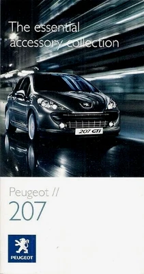 Peugeot 207 Hatchback Accessory Packs 2008-2009 UK Market Foldout Sales Brochure - Image 1 of 3