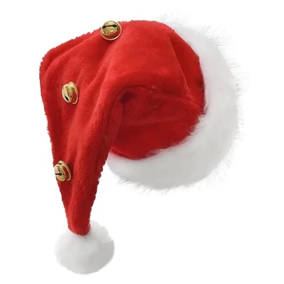 Adult Xmas Hats Red Bulk Caps Santa Novelty Christmas Party Holiday Hat - image 1 of 4