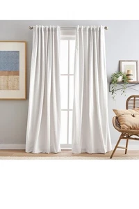 Peri Home Sanctuary Rückenlasche Raumverdunkelung Vorhang Panel Paar 95" Whine - Bild 1 von 4