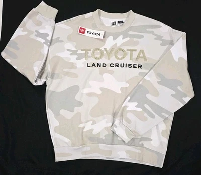Licencia Oficial - Sudadera Toyota Land Cruiser Camuflada Cuello Redondo Mediana Nueva Con Etiquetas  Foto 1 de 4