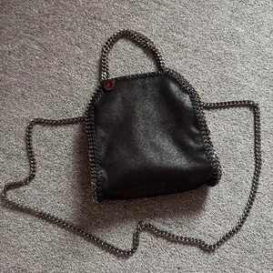 Stella Mccartney Eco Leather Shoulder Bag Auth Falabella Black Mini UK - Picture 1 of 10
