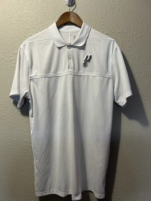 Nike NBA Men's White San Antonio Spurs Polo Shirt Size Medium - Image 1 of 4