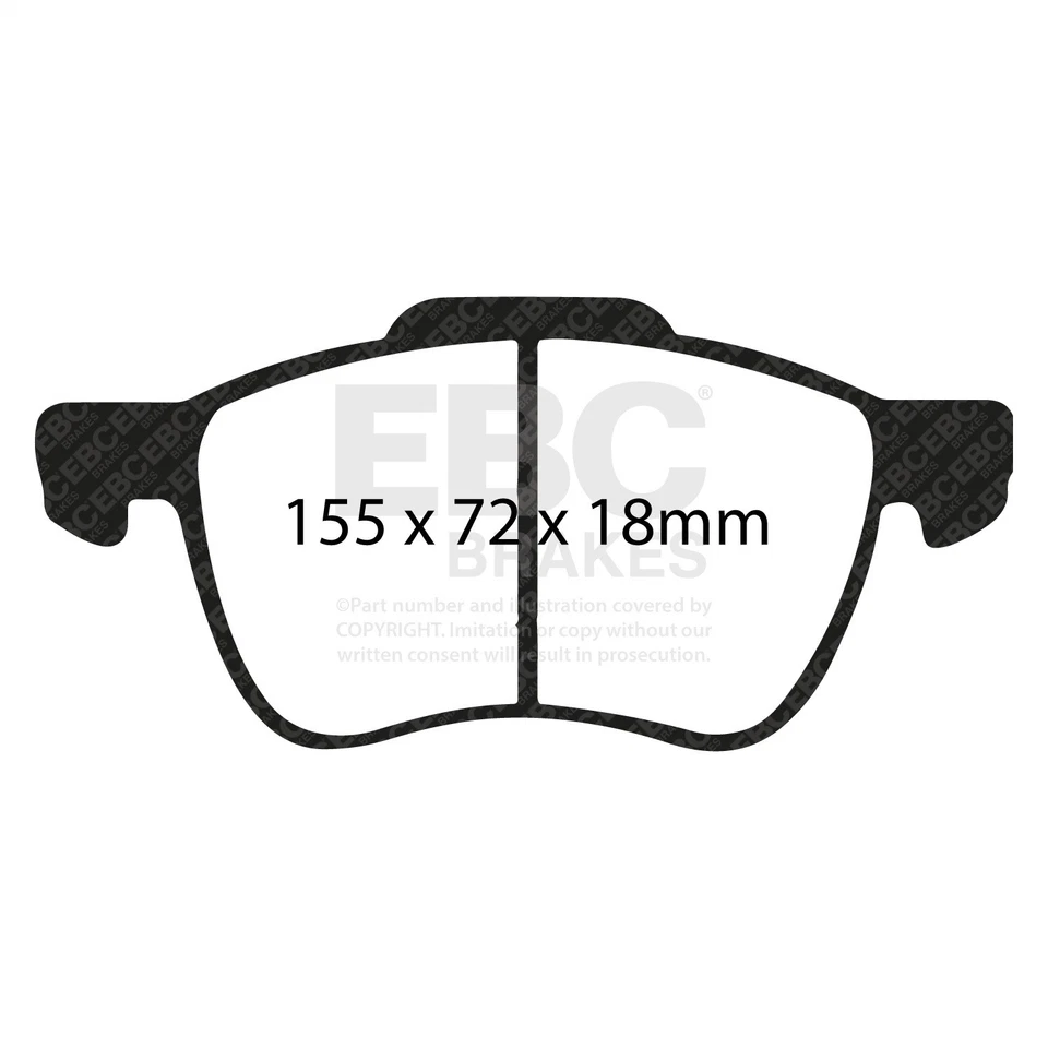 Pastillas de freno EBC Brakes DP31229C Redstuff cerámica bajo polvo para S60 S80 V70 XC70 Foto 1 de 2