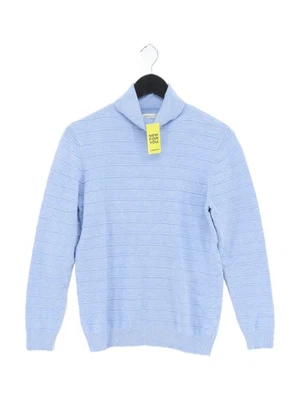 Austin Reed Women's Jumper M Blue Viscose with Nylon High Neck Pullover - Изображение 1 из 4