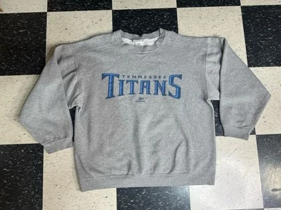 Suéter De Colección Tennessee Titans Para Hombre XL Gris Cuello Redondo Reebok Polar Foto 1 de 4