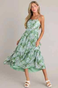 NWT  $143 MINKPINK Margaux Sleeveless Floral Maxi Sun Dress  Women's Large - Picture 1 of 6