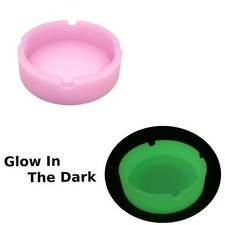 AshTray Silicone Mould Glow In The Dark Pink Cigarette Ash Tray Holder Tobacco