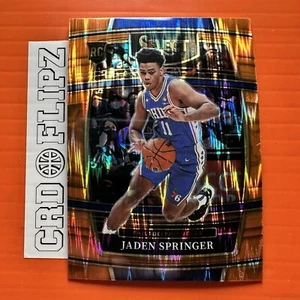 2021-22 Panini Select - Concourse Orange Flash Prizm #85 Jaden Springer (RC) - Imagen 1 de 2