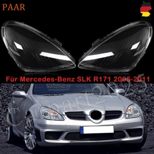 Scheinwerfer Scheinwerferglas Links & Rechts für Mercedes R171 SLK BJ 04-11 Klar - Bild 1 von 14