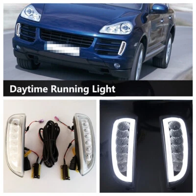 PAR LED luz de circulação diurna DRL lâmpada de sinalização de neblina para Porsche Cayenne 2006-2010 - Imagem 1 de 4
