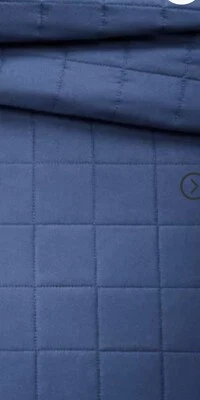 Twin Box Stitch Microfiber Quilt Navy - Pillowfort - Image 1 of 4