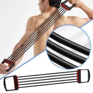 Brust Expander Handtrainer Fitnessgerät Muskeltraining elastische Gummibände DE - Bild 1 von 16